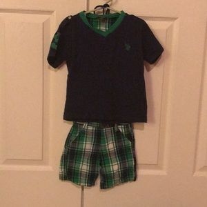 Boys 2t Polo matching shirt & shorts